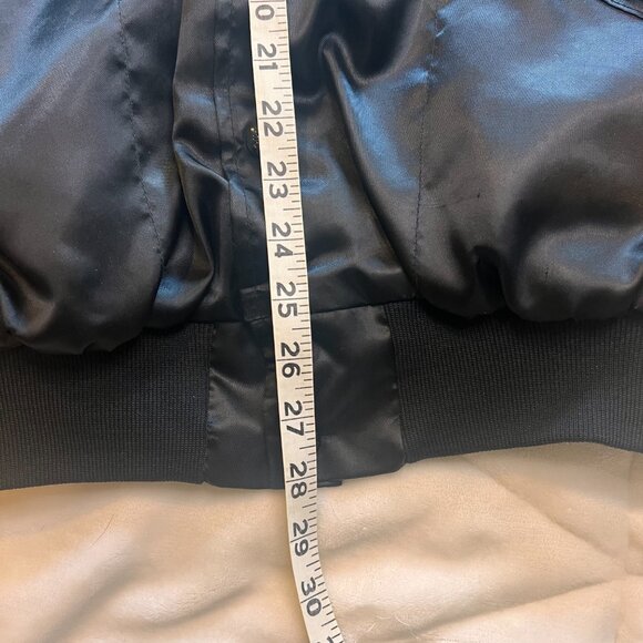 TRUE VINTAGE Herman Joseph's Black Satin Jacket on King Louie Union Made Tag - Picture 7 of 7